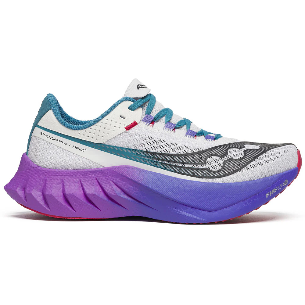 Women's Saucony Endorphin Pro 4, White/Shadow, 7 B Medium