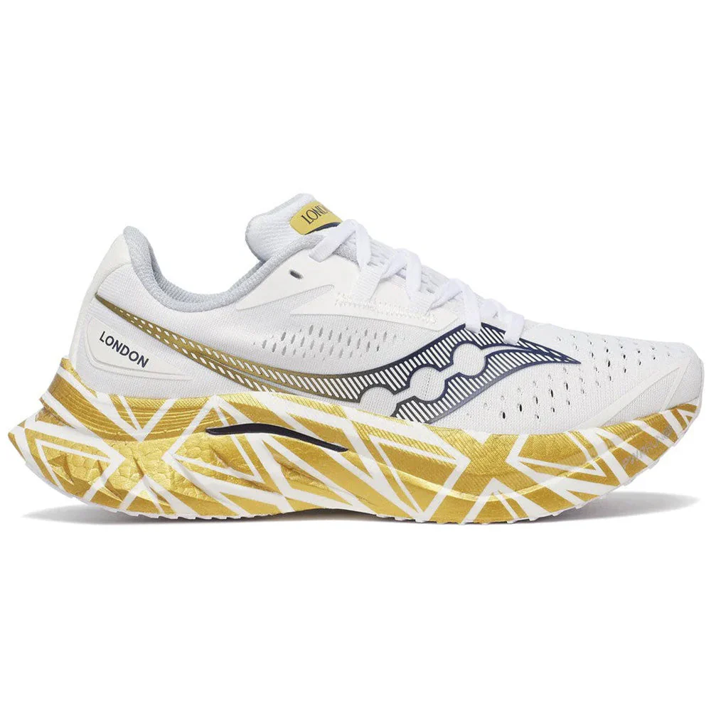Women's Saucony Endorphin Speed 4, White/Gold, 10.5 B Medium