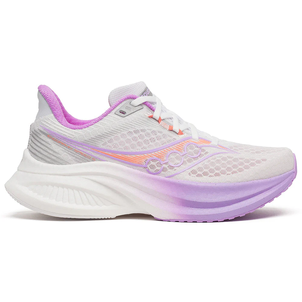 Women's Saucony Endorphin Speed 5, White/Crocus, 10 B Medium