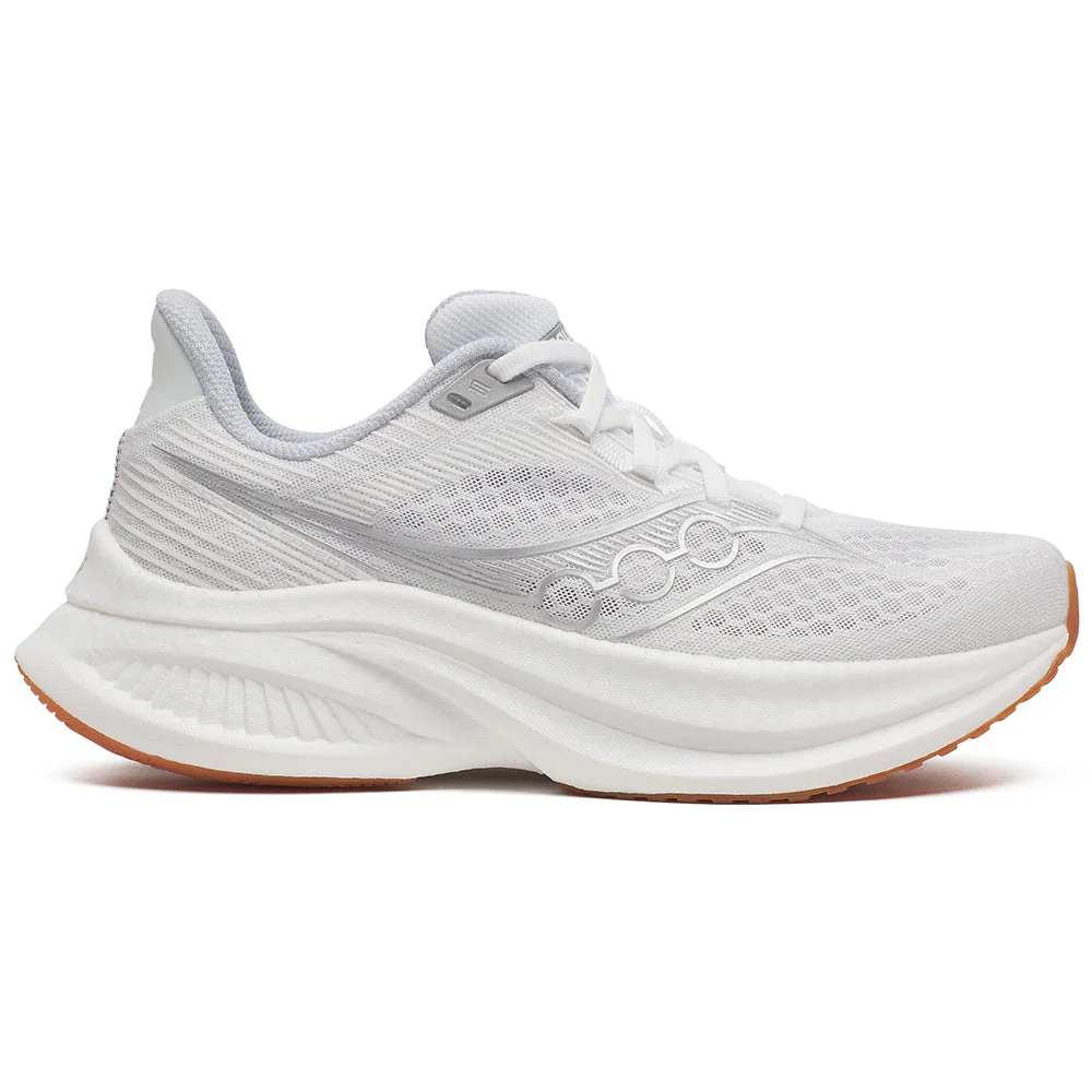 Women's Saucony Endorphin Speed 5, White/Gum, 8 B Medium