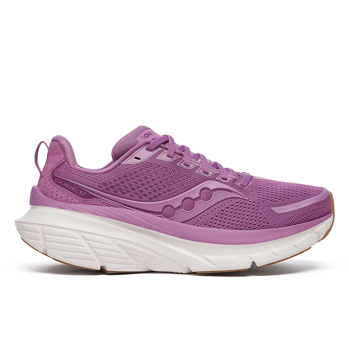 Women's Saucony Guide 17, Viola/Gum, 7.5 B Medium