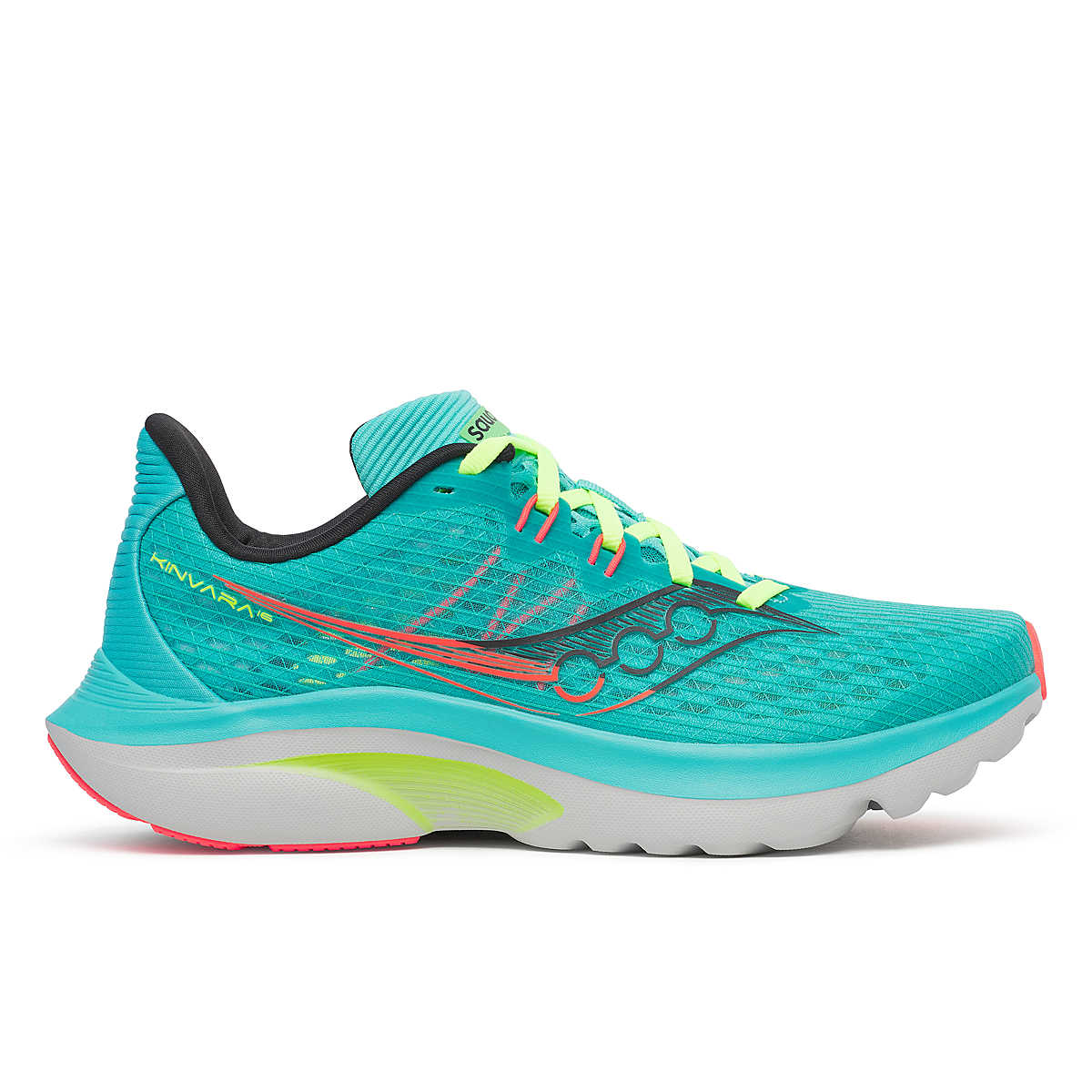 Women's Saucony Kinvara 16, Teal/Mutant, 9.5 B Medium
