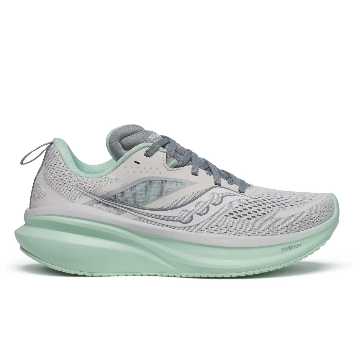 Women's Saucony Omni 22, Fog/Jade, 7 D Wide