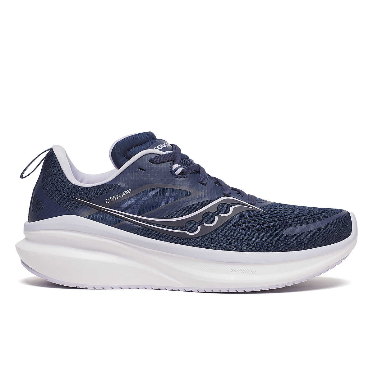 Women's Saucony Omni 22, Navy/Aster, 11 B Medium