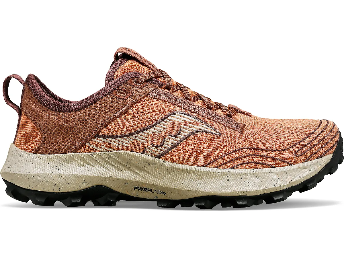 Women's Saucony Peregrine RFG, Clove/Cacao, 8 B Medium