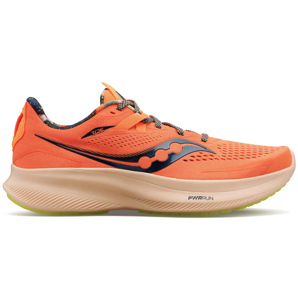 Women's Saucony Ride 15, Campfire Story, 6.5 B Medium