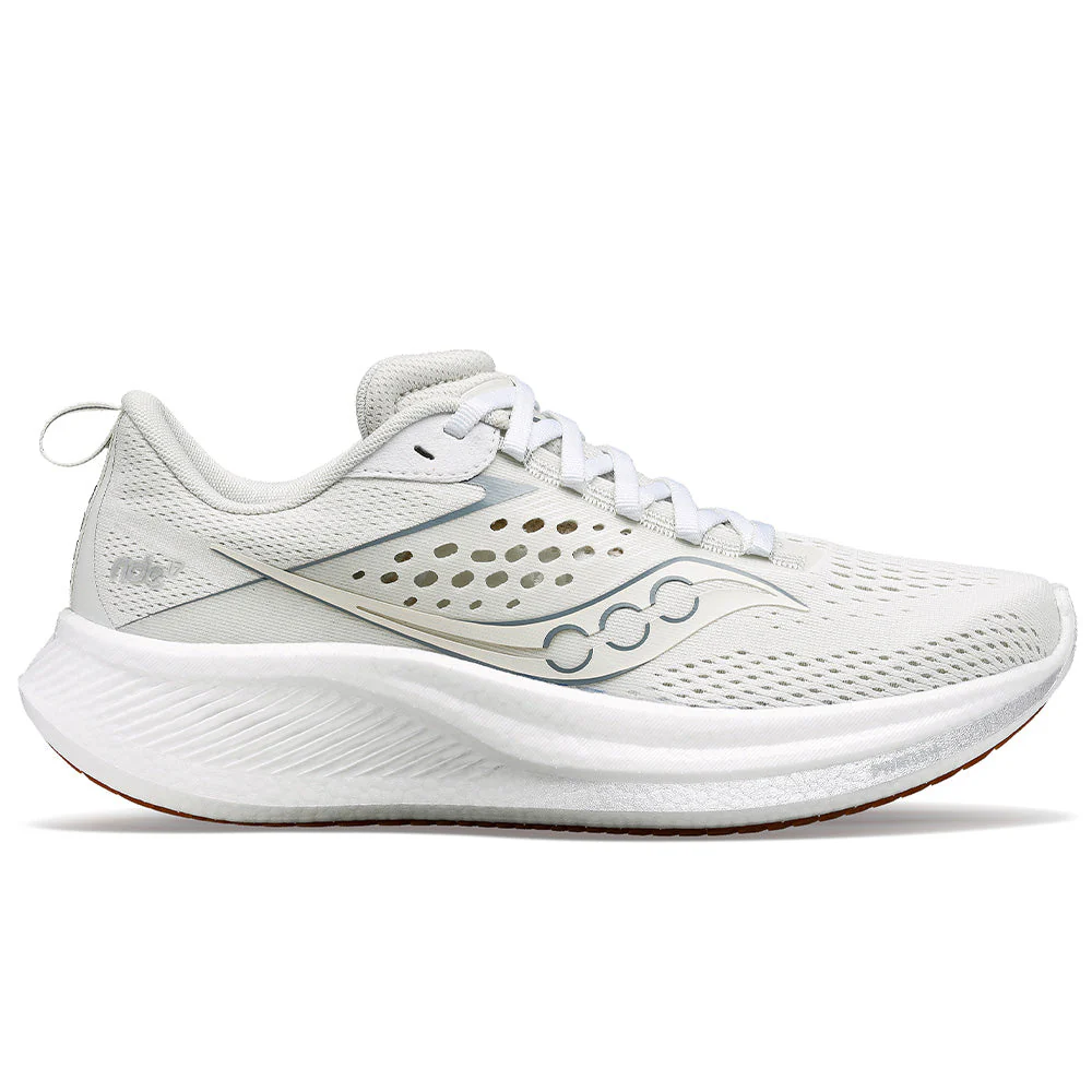 Women's Saucony Ride 17, Pearl/Gum, 6.5 B Medium