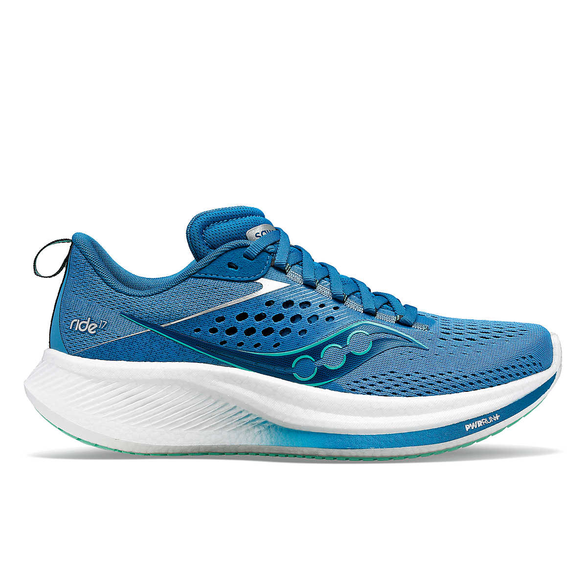 Women's Saucony Ride 17, Breeze/Grotto, 6 B Medium