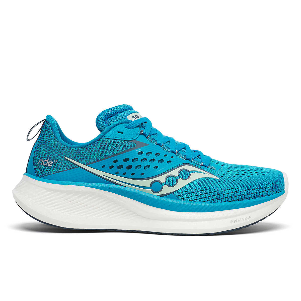 Women's Saucony Ride 17, Viziblue/Mirage, 8 B Medium