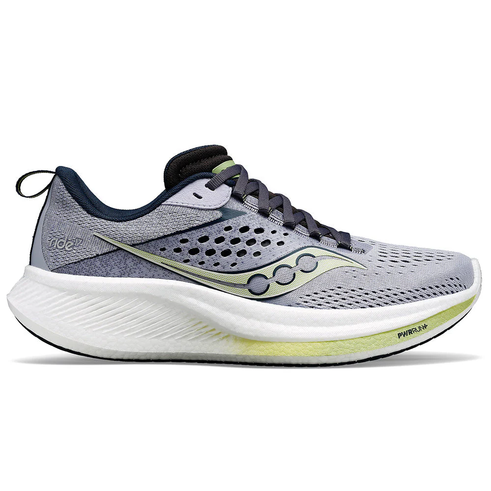 Women's Saucony Ride 17, Iris/Navy, 8.5 B Medium
