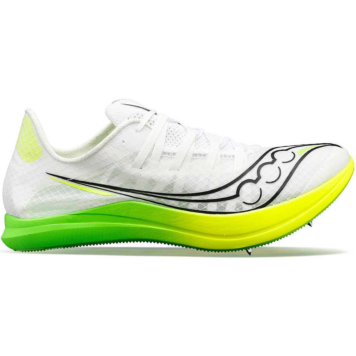Women's Saucony Terminal VT, White/Slime, 6.5 B Medium