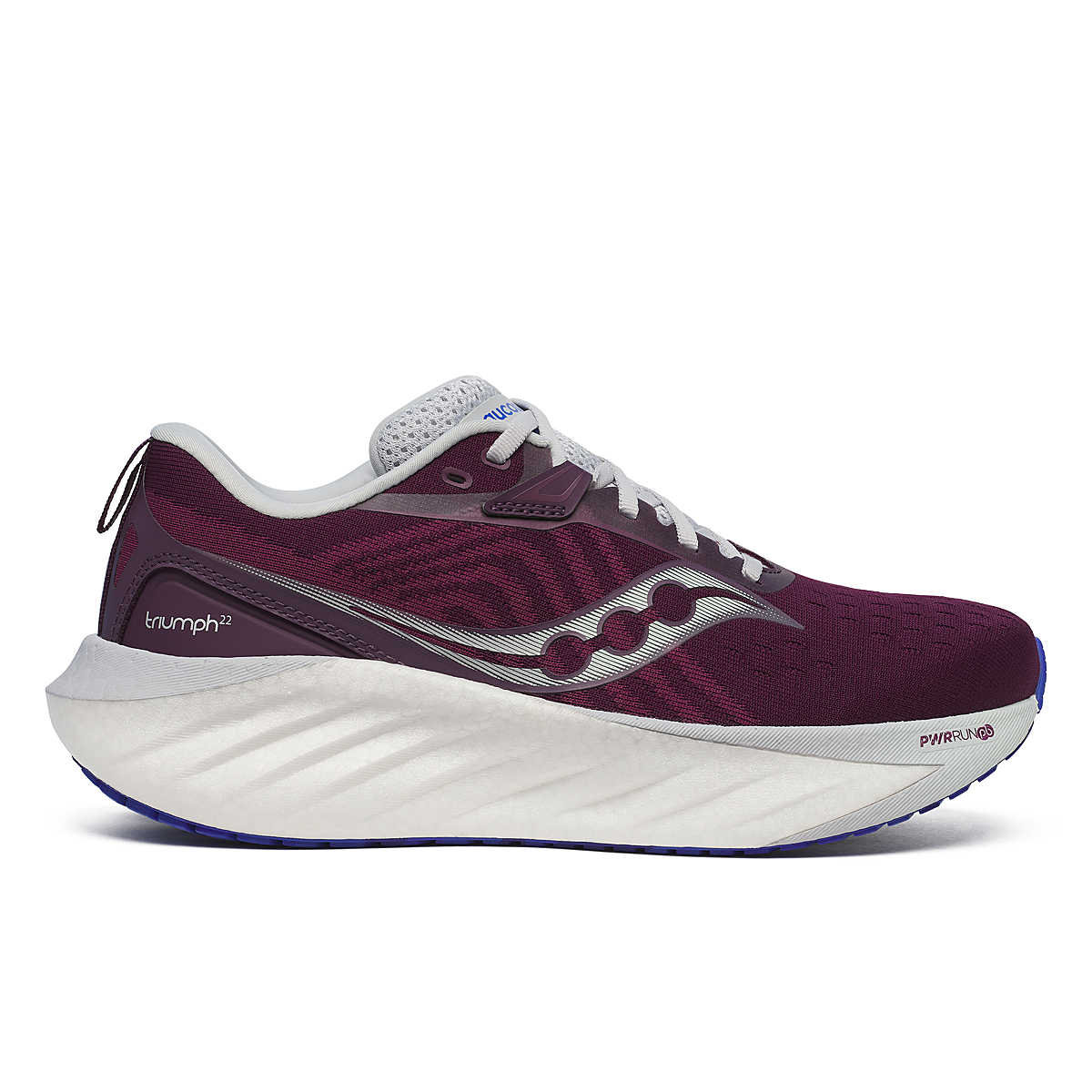 Women's Saucony Triumph 22, Plum/Royal, 9 B Medium