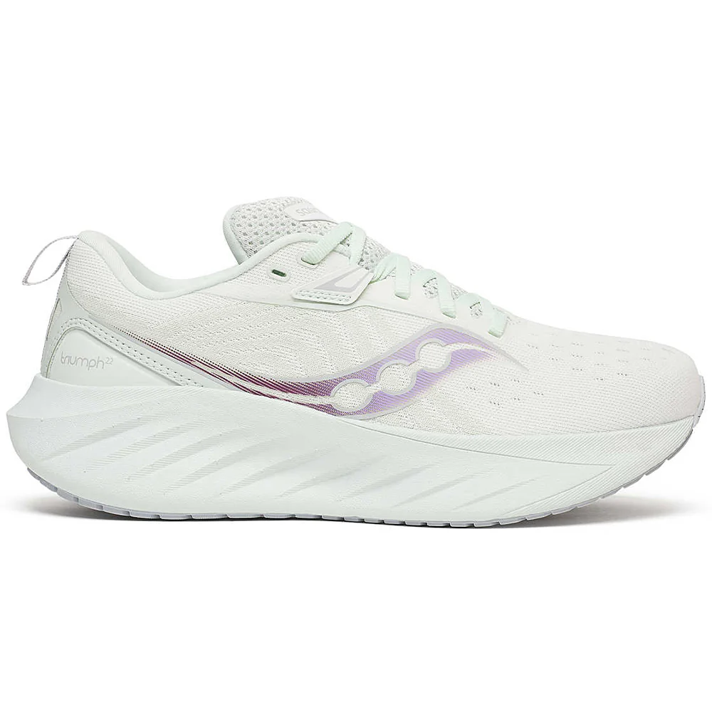 Women's Saucony Triumph 22, White/Foam, 8 D Wide