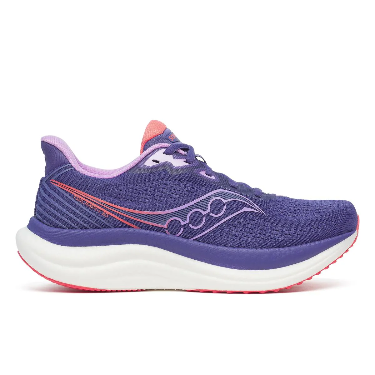 Women's Saucony Triumph 23, Marine/Coral, 9 B Medium