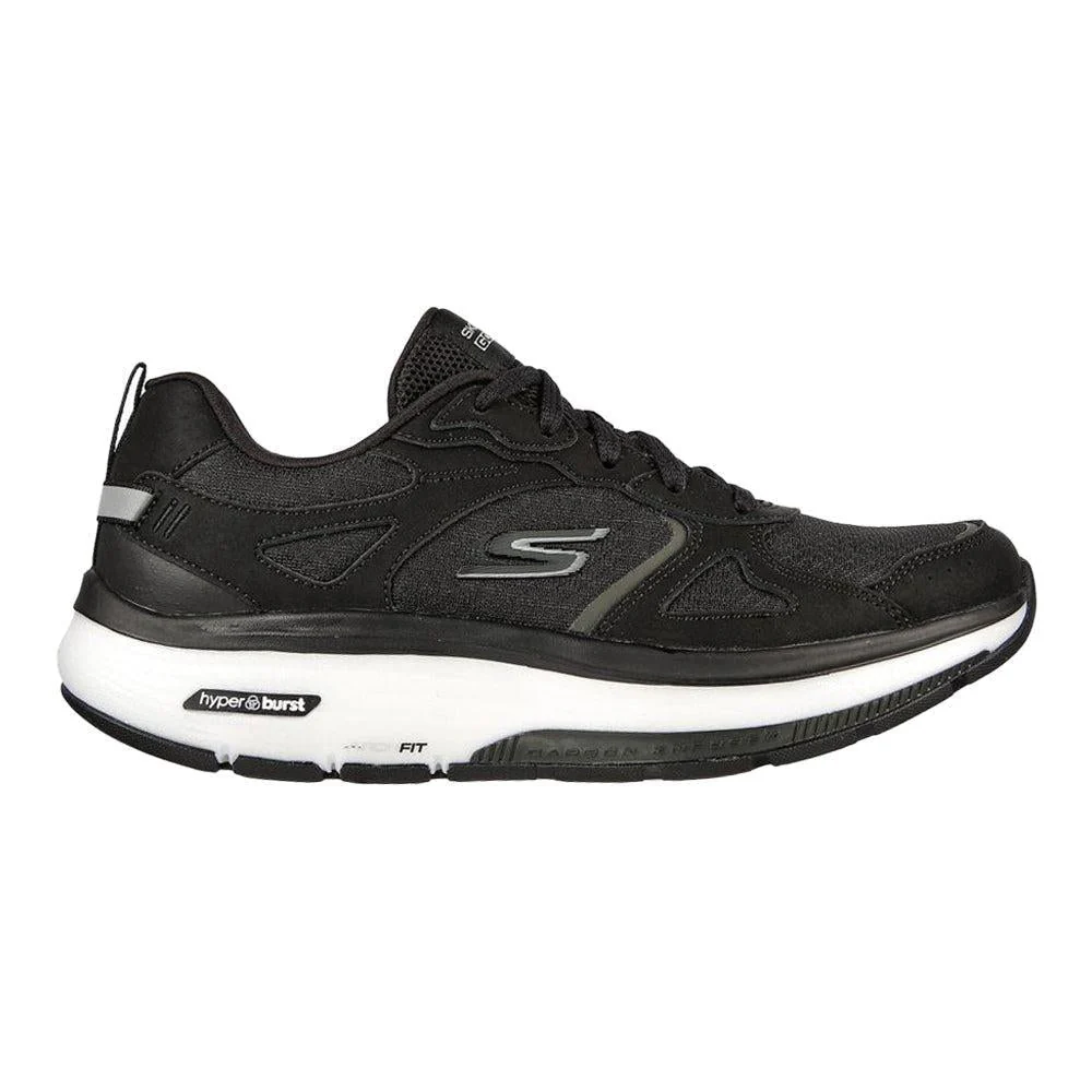 Women's Skechers GO Walk Workout Walker, Black/White, 7.5 B Medium