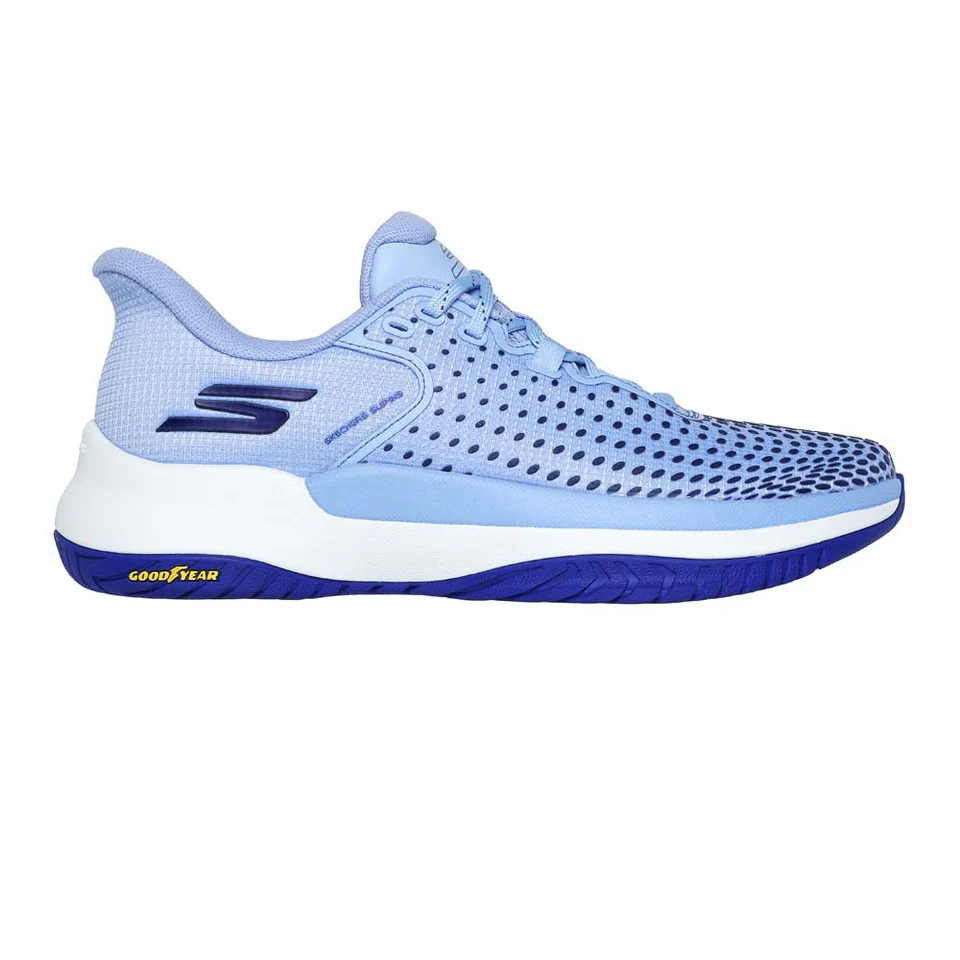 Women's Skechers Viper Court Elite, Light Blue, 11 B Medium
