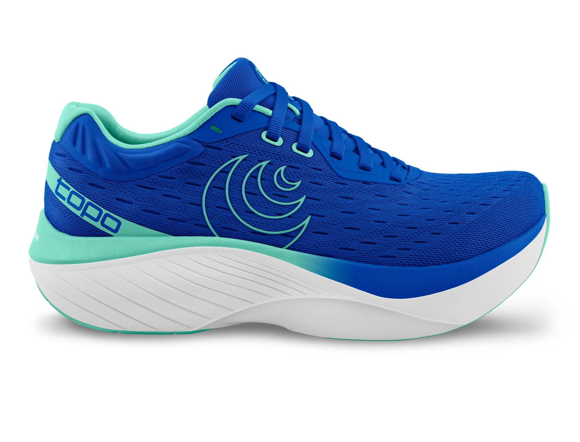 Women's Topo Athletic Atmos, Blue/Aqua, 7.5 B Medium