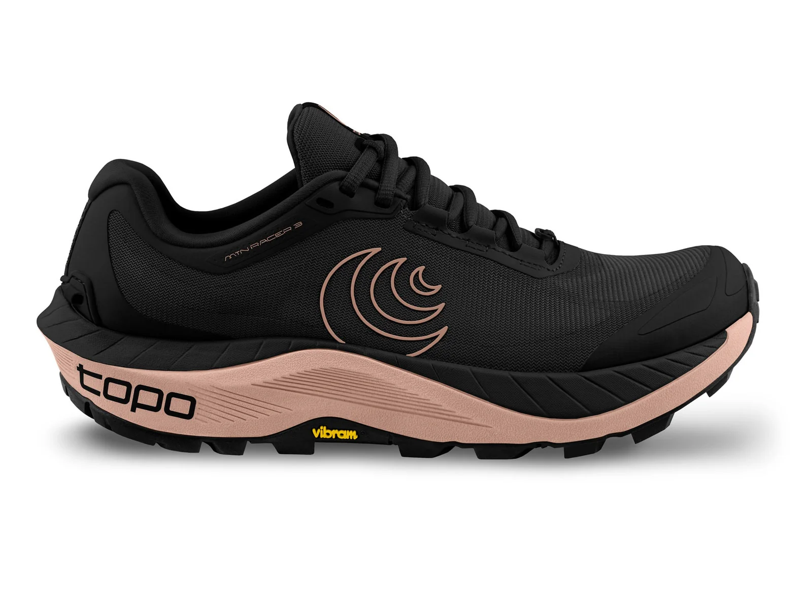 Women's Topo Athletic MTN Racer 3, Black/Mauve, 9 B Medium