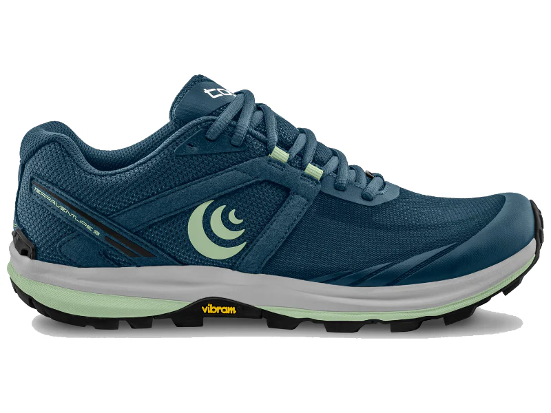 Women's Topo Athletic Terraventure 3, Denim/Mint, 8 B Medium