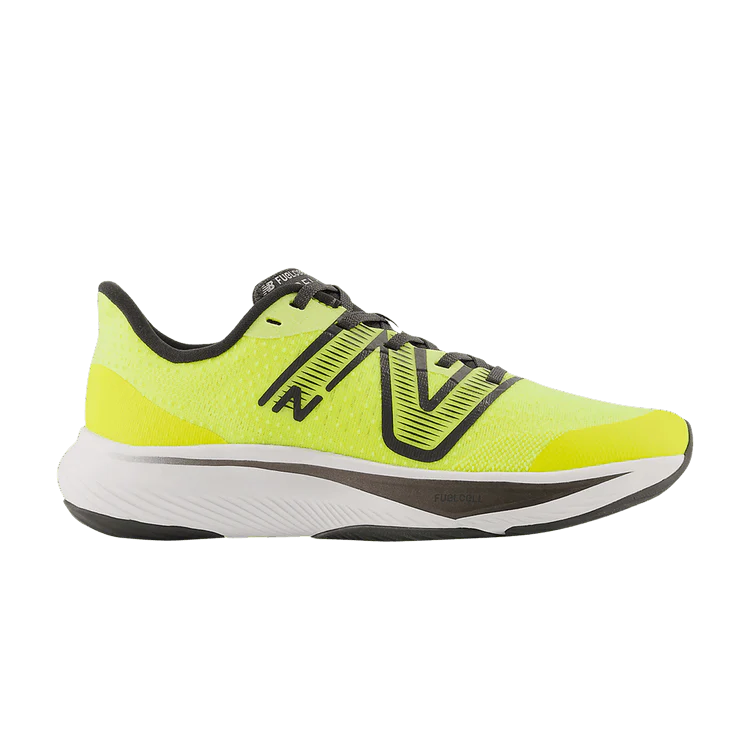Youth New Balance FuelCell Rebel v3, Cosmic Pineapple/Black, 4.5 Medium